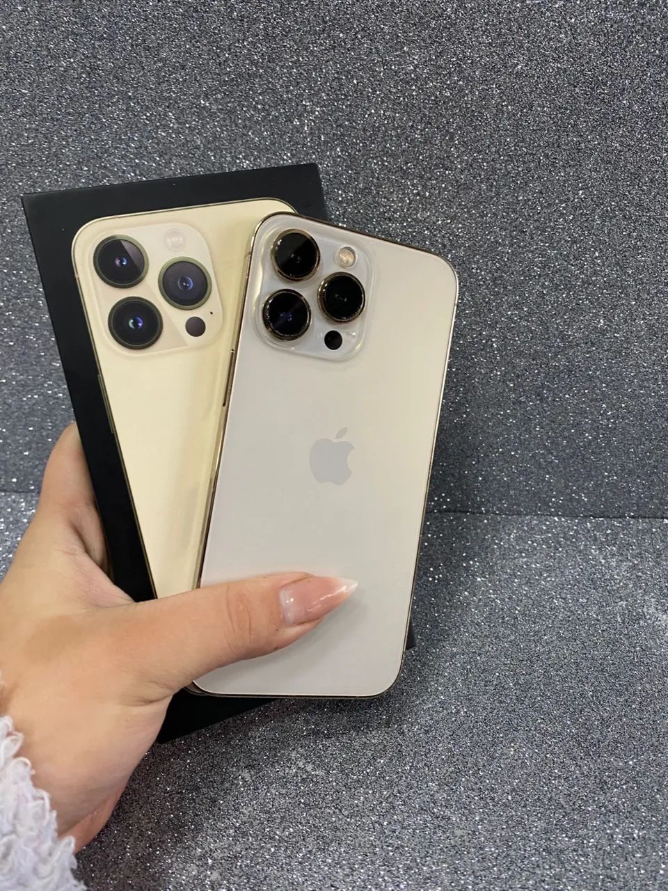IPHONE 13 PRO/*128GB* ?GOLD ?88% ?COM CAIXA ?*R$2.647 - Celulares