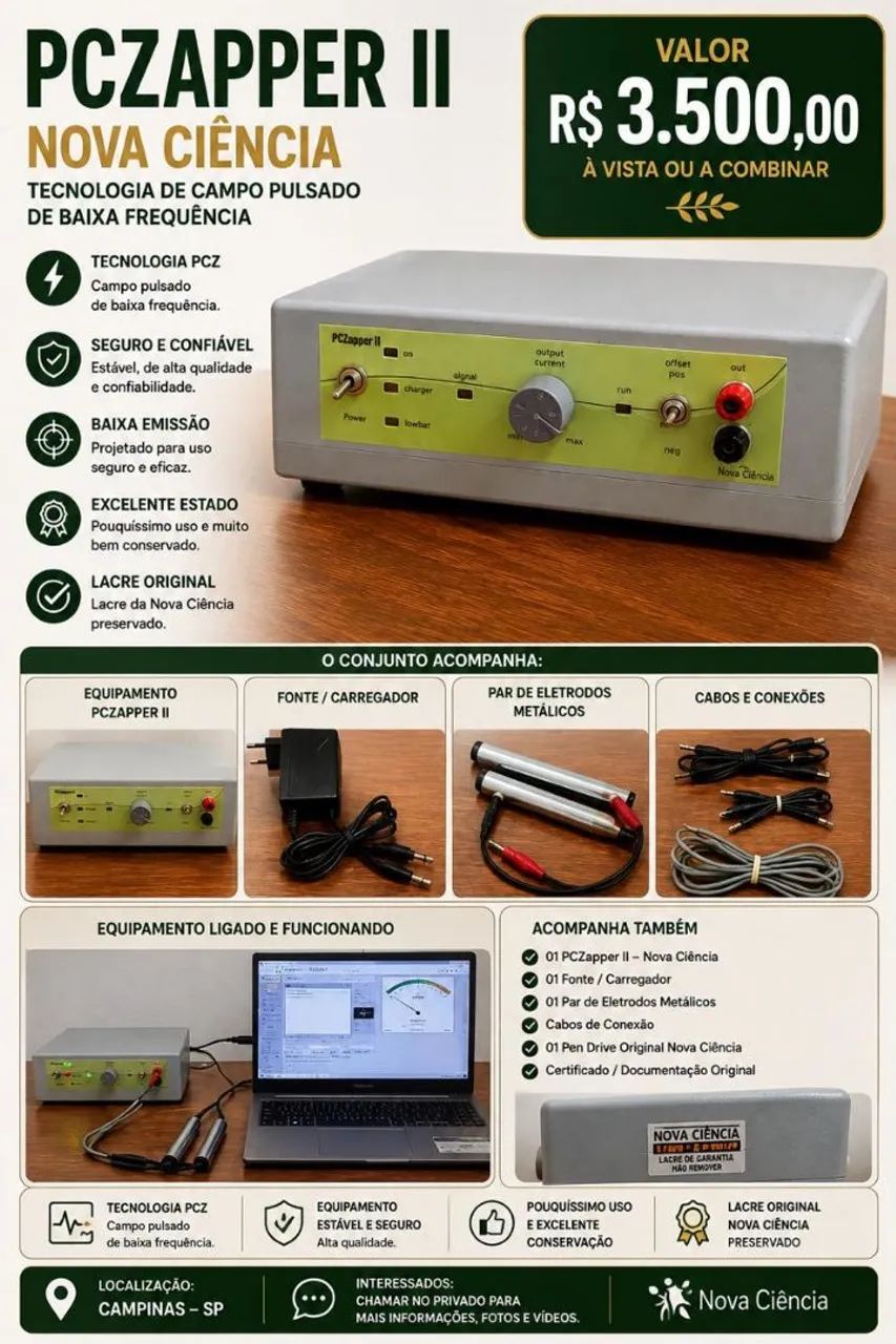Microscópio Genix 4/Pro-Sync 2/ Pczapper 2/ Potentizer 2 Nova Ciência  - Foto 3