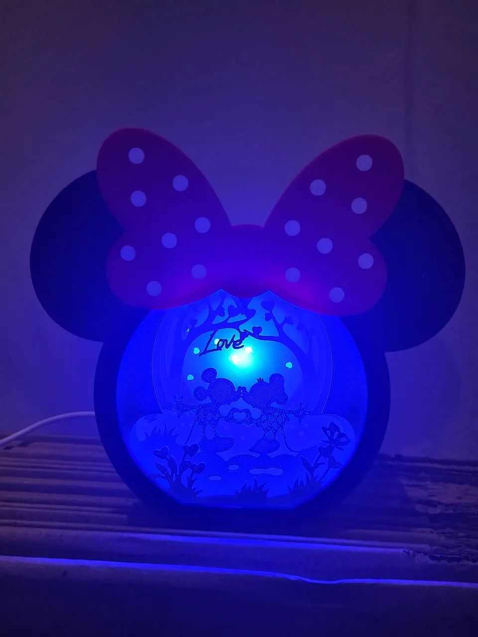 Luminária Minnie e Mickey 3D - Foto 5