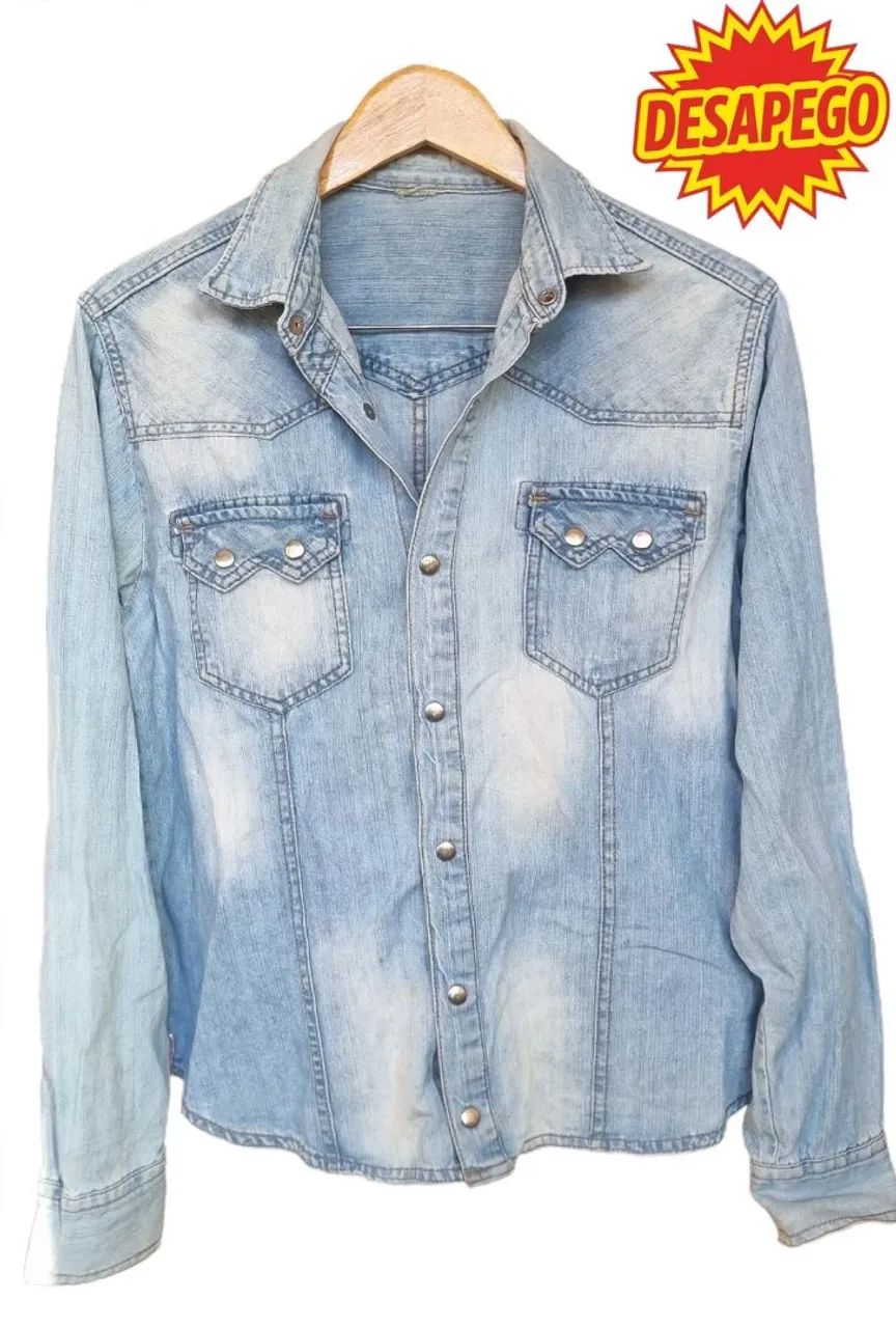 Camisa jeans feminina tam m