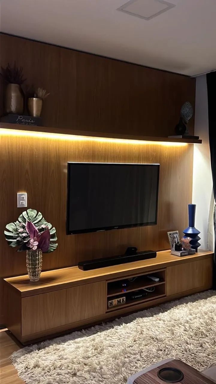 PAINEL E RACK FREIJO