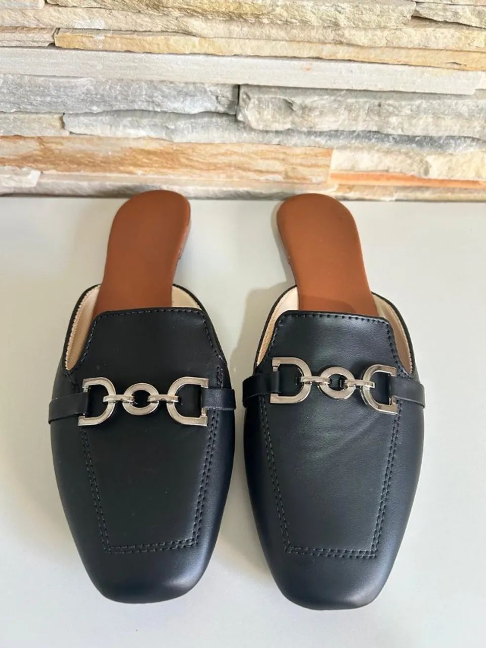 Mule Feminino Preto Elegante - Foto 3