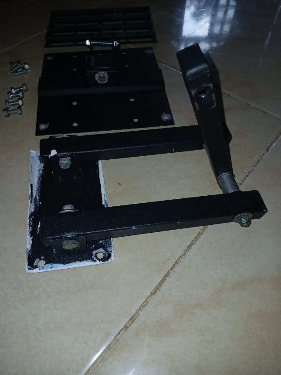 suporte tv até 55 polegadas preto fixar na parede - Foto 5