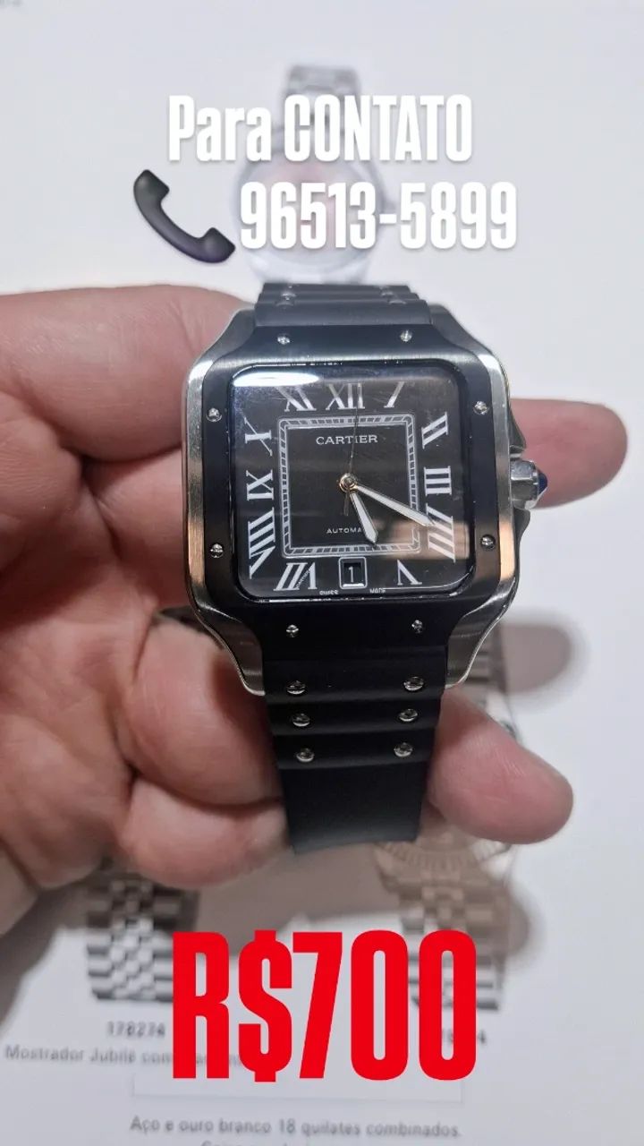 Relógio CARTIER SANTOS AUTOMÁTICO LANÇAMENTO  - Foto 3