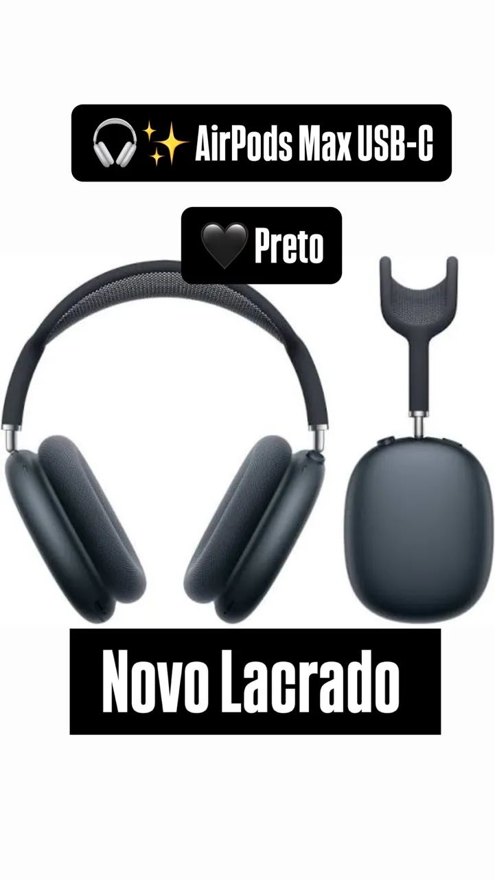 AirPods Max USB-C  Preto