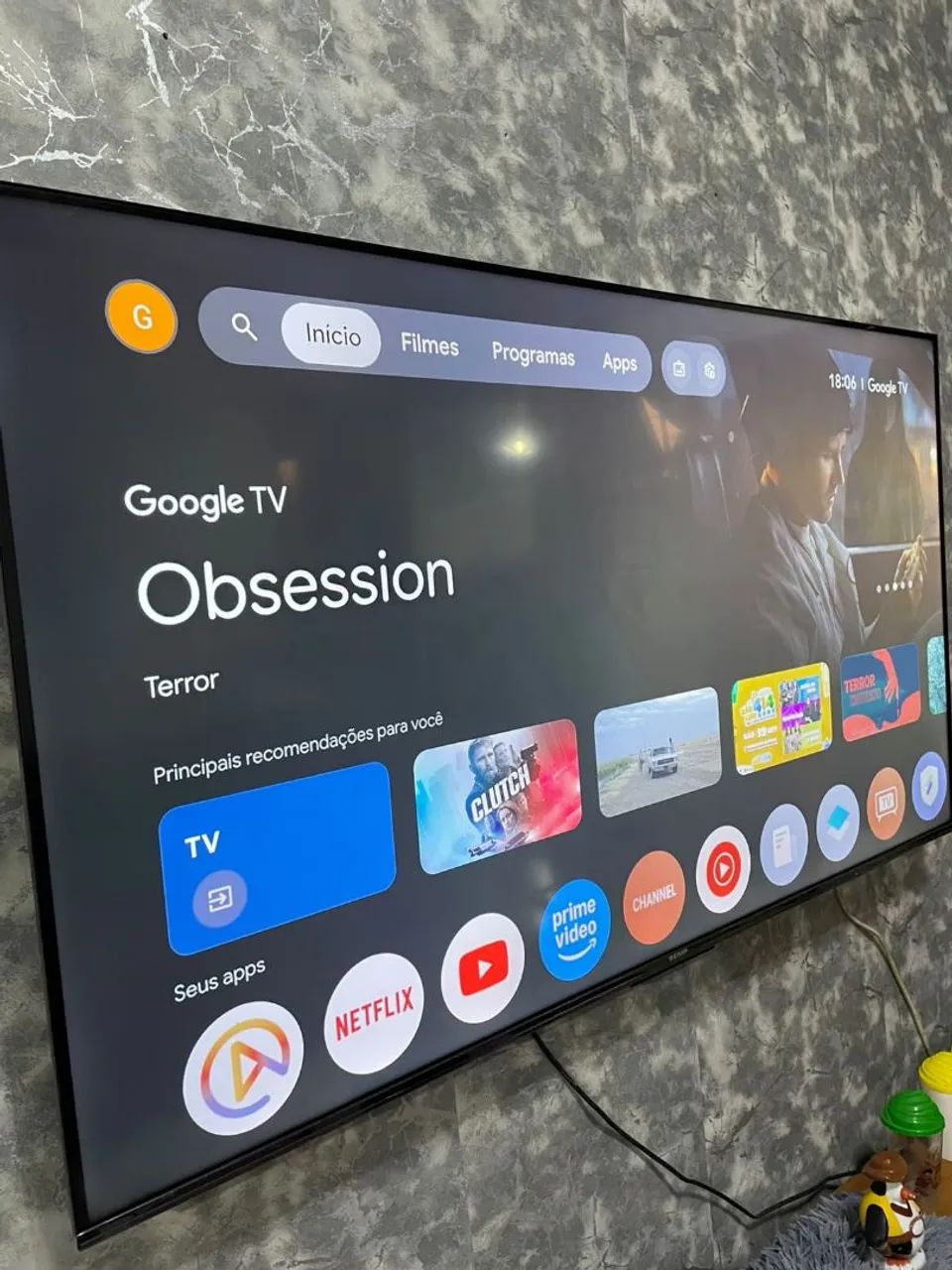 Tv Semp 55 polegadas Android e comando de voz - Foto 2