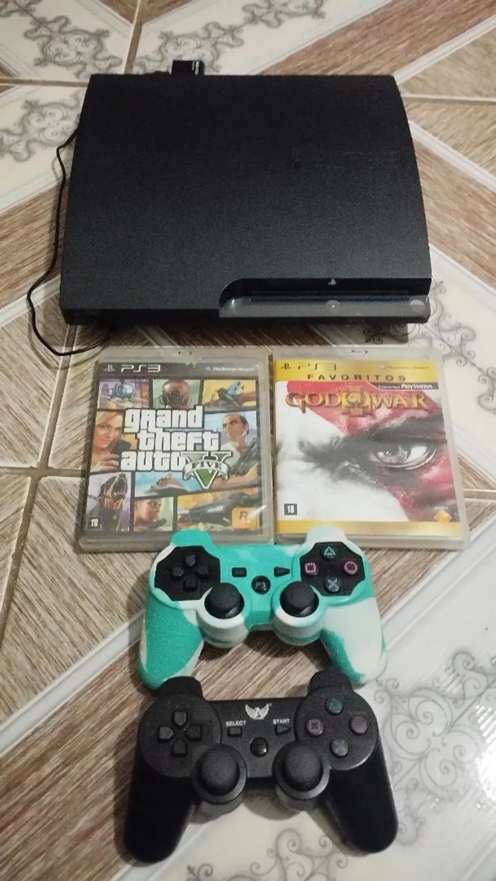 Ps3 slim,  com desbloqueio hen - Foto 3