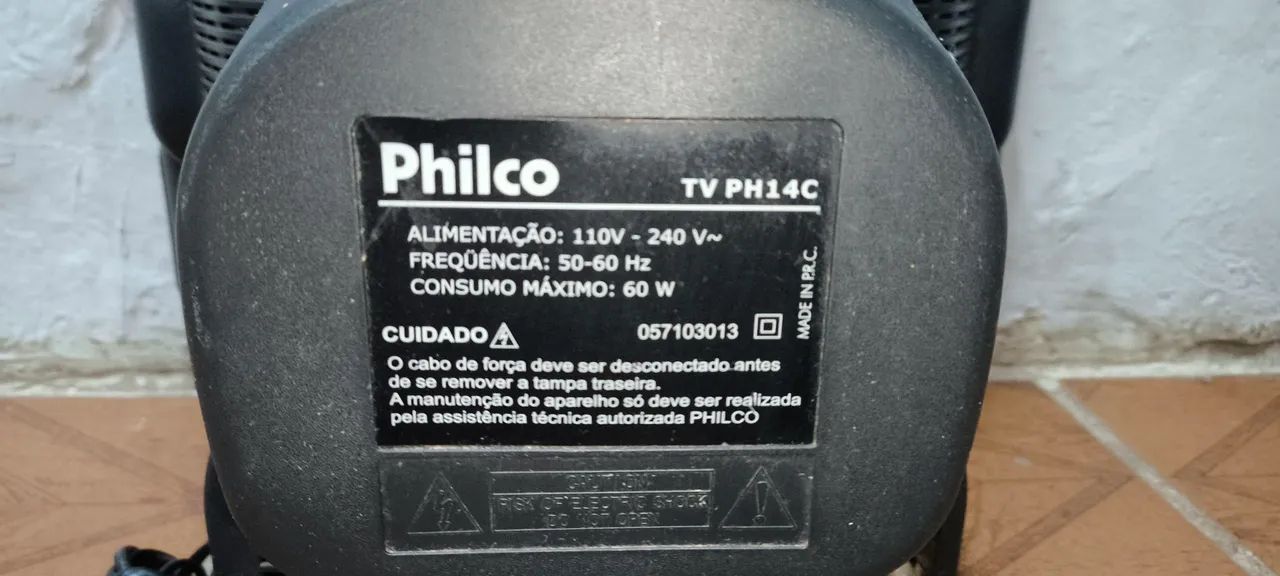 TV de Tubo 14 Polegadas Philco PH14C - Perfeita para Games Antigos / Retro - Foto 3