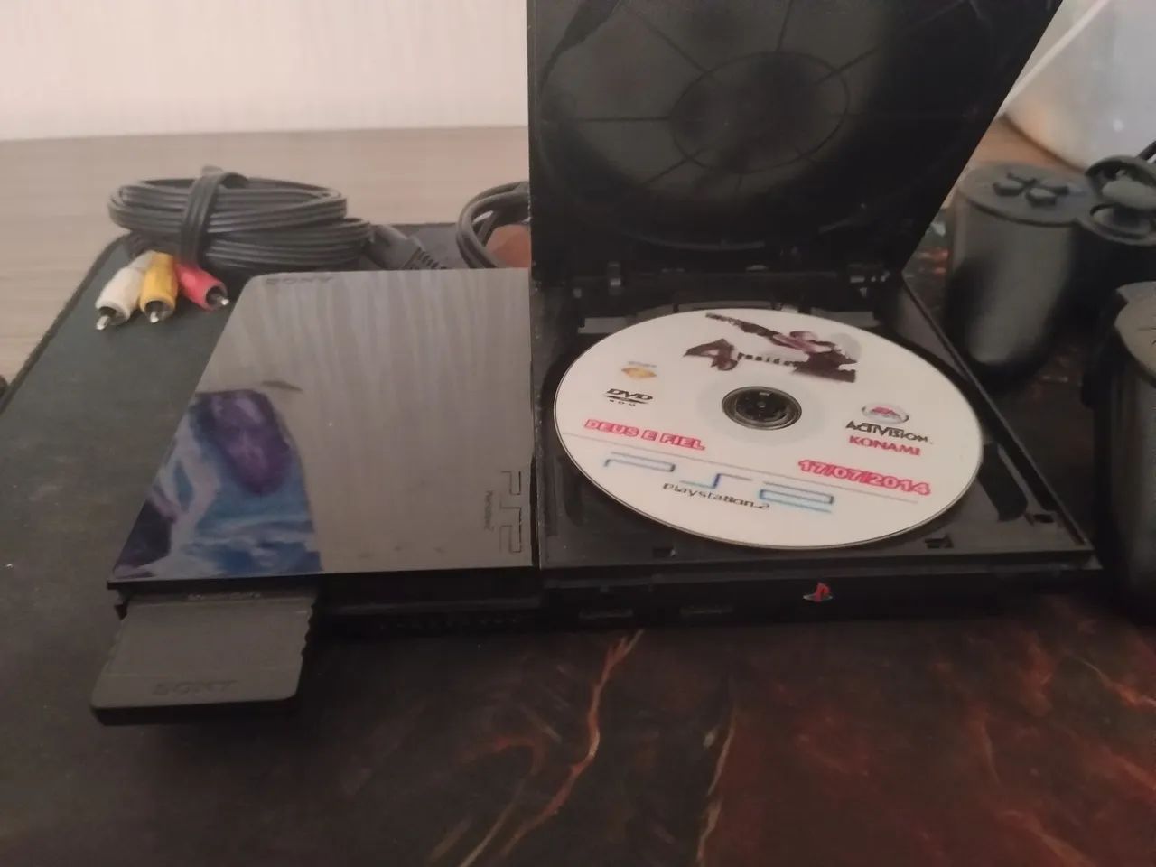 PS2 com 3 controles e 2 memory card - Foto 3