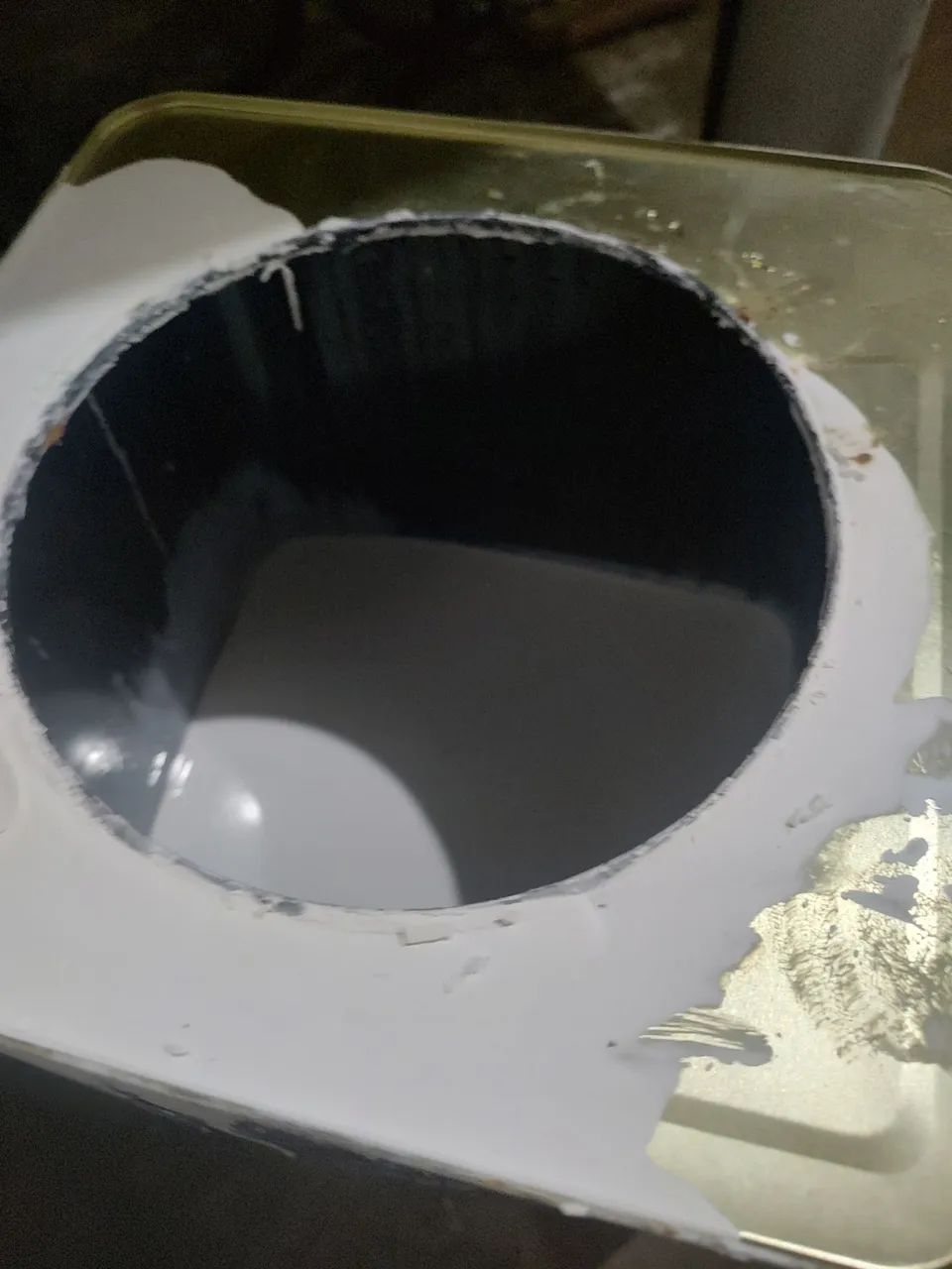 Tinta látex acrílico branco fosco meia lata - Foto 2