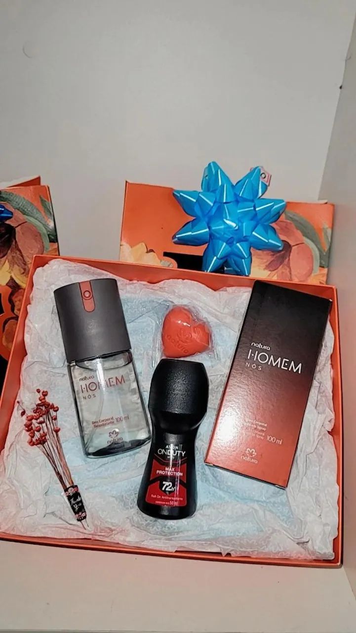 Presentes masculino Natura. 