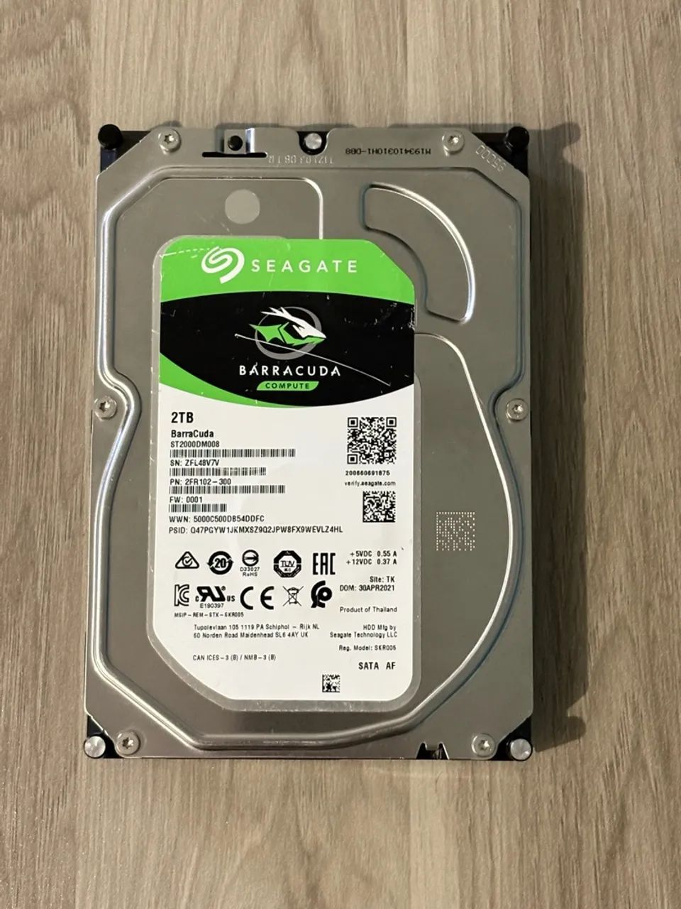 HD Seagate 2TB Barracuda, 3.5, SATA - ST2000DM008