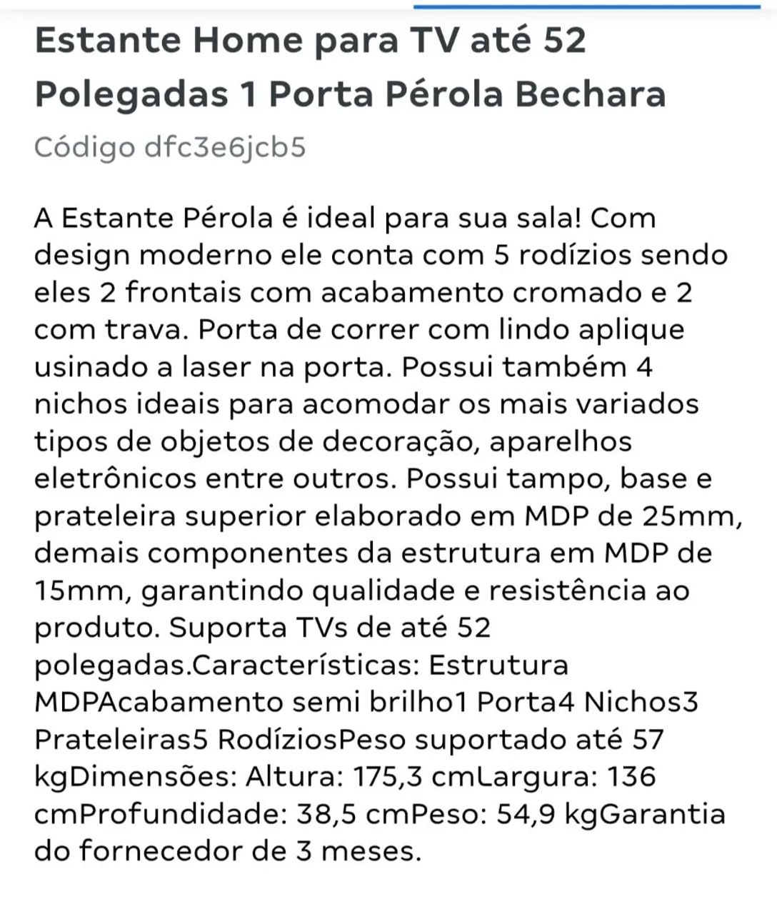 Estante Home para TV até 52 - Foto 5