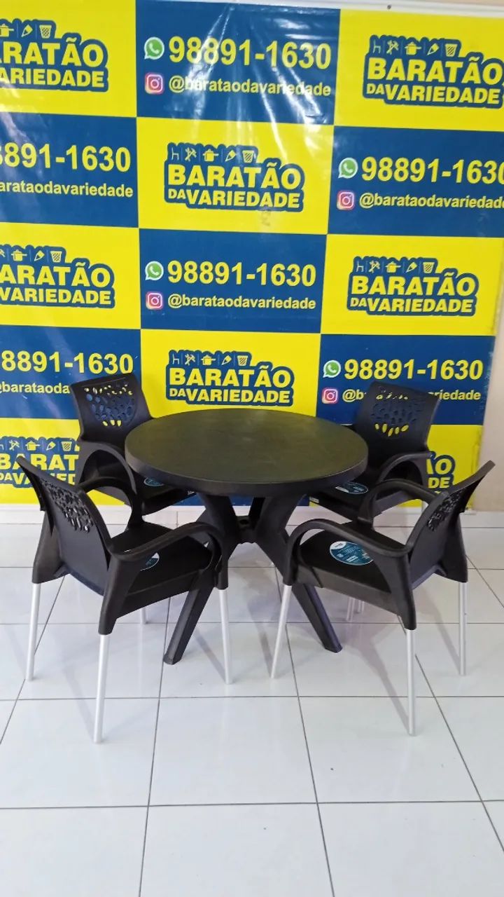 CONJUNTO DE MESA COM POLTRONAS DELUXE  - Foto 4