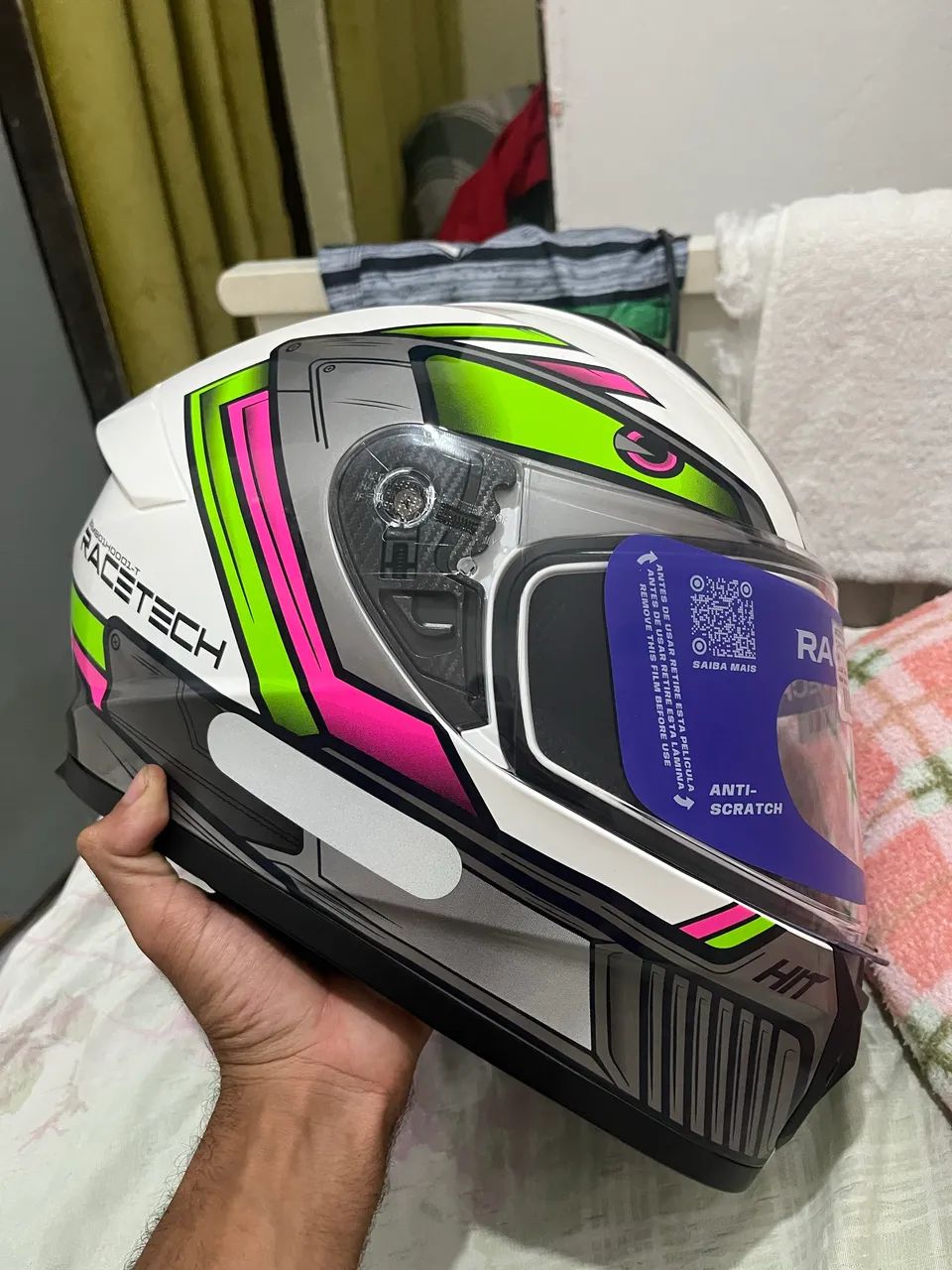 VENDO CAPACETE RACE TECH ANDROID (N-58)