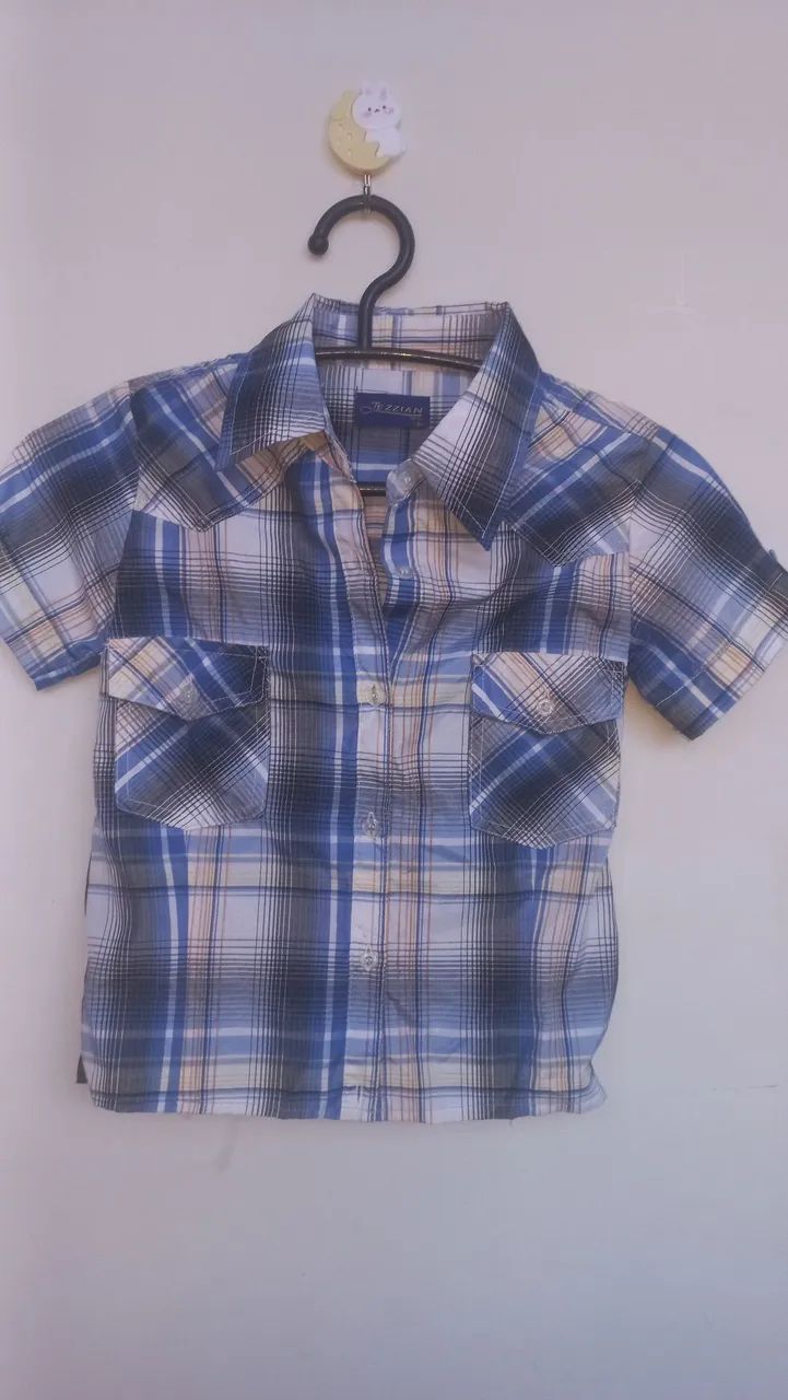 Camisa xadrez infantil 