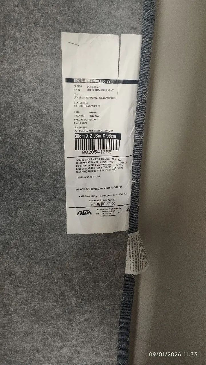 Bicama Itaflex+colchão solteiro umaflex com molas ensacadas e pilowtop  - Foto 6