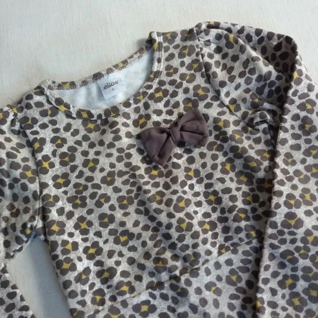 VESTIDO INFANTIL TECIDO TIPO MOLETINHO COM STRECH, TAM 6 ANOS - SEMINOVO - Foto 2
