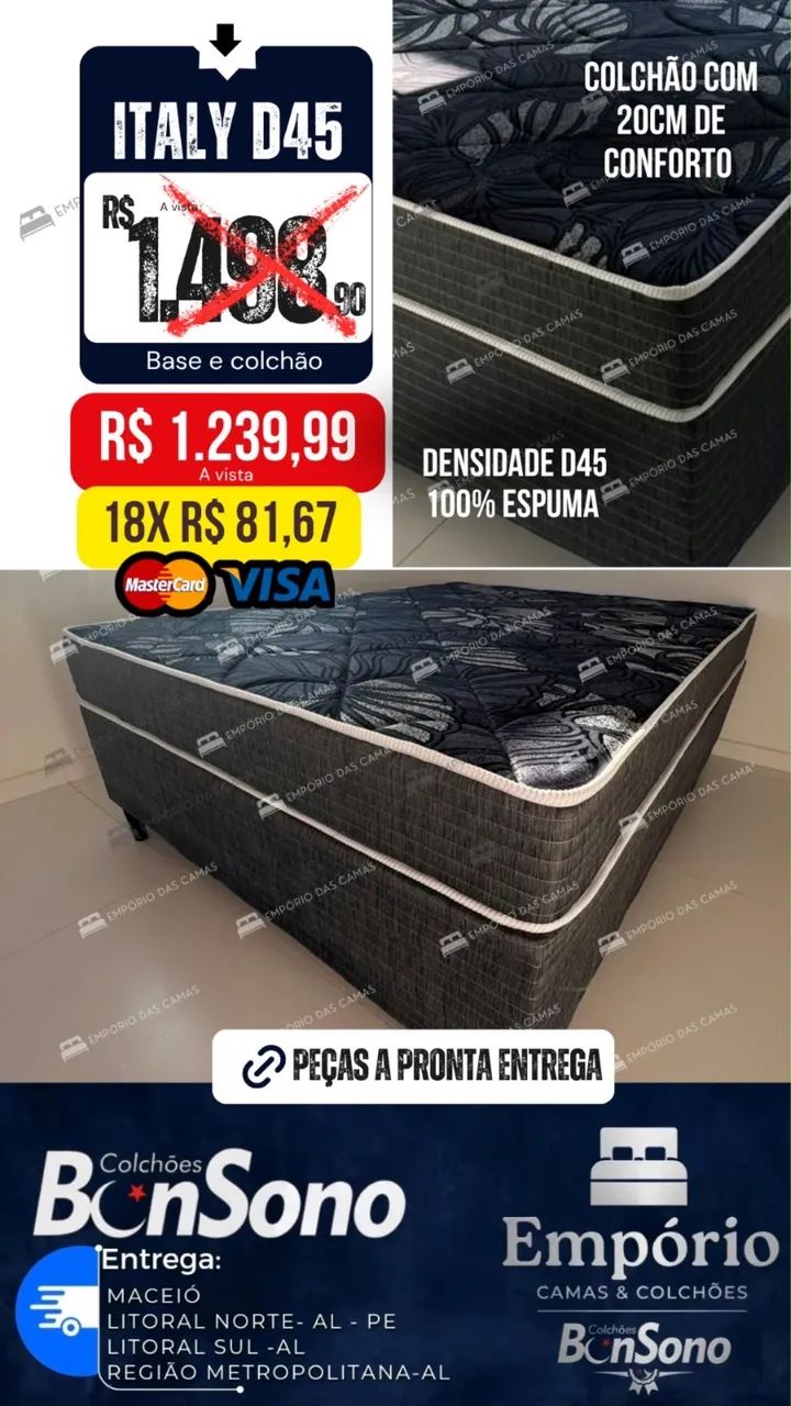 Cama Grand sued casal nova Bonsono  - Foto 2