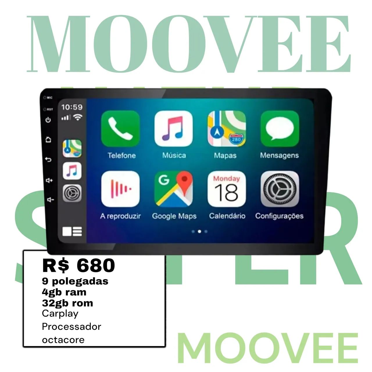 Multimídia Android 4gb RAM