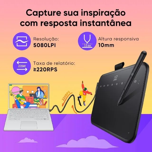 XPPen Deco 640 Mesa Digitalizadora 6" com Chave Virtual - Foto 2