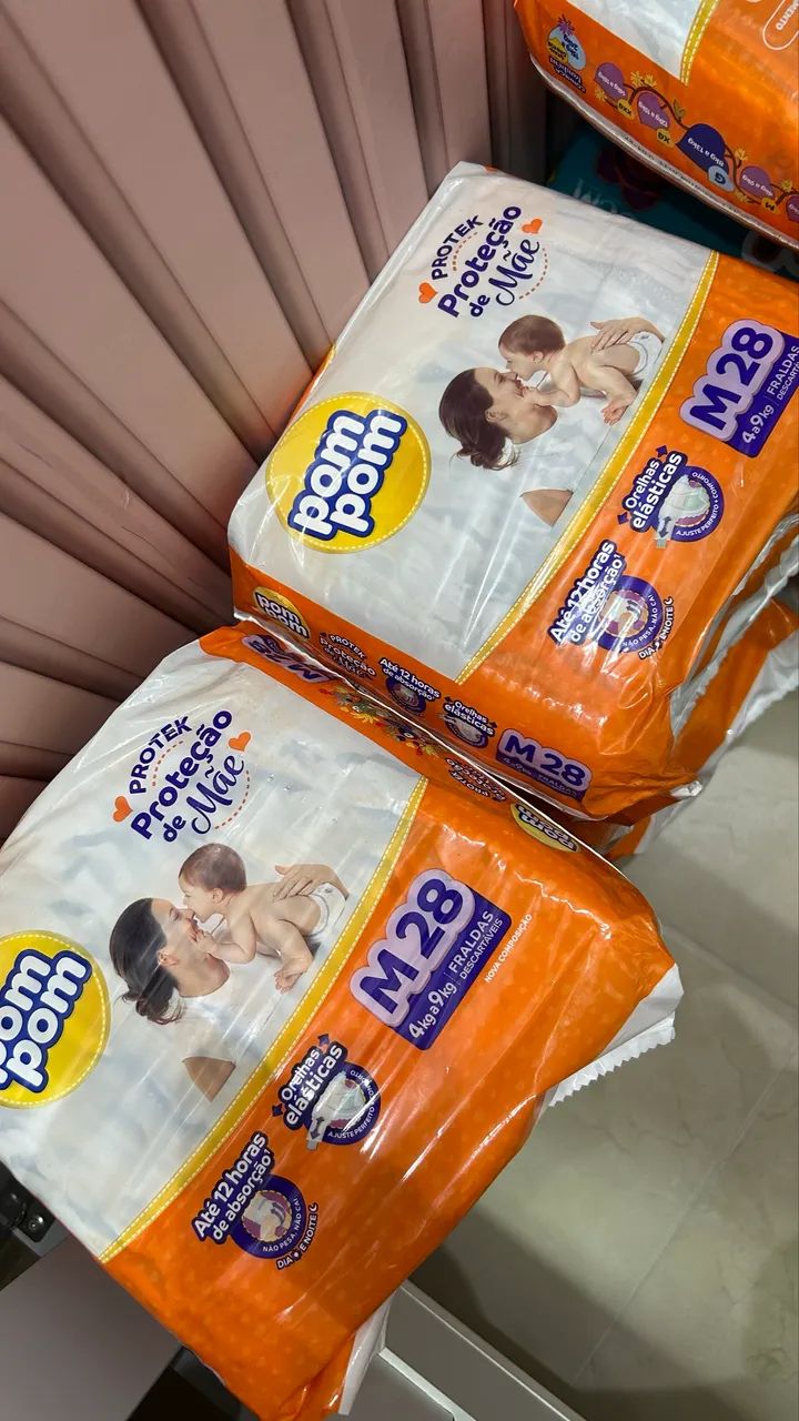 Fralda Pom Pom M - Novas e Lacradas - Foto 5