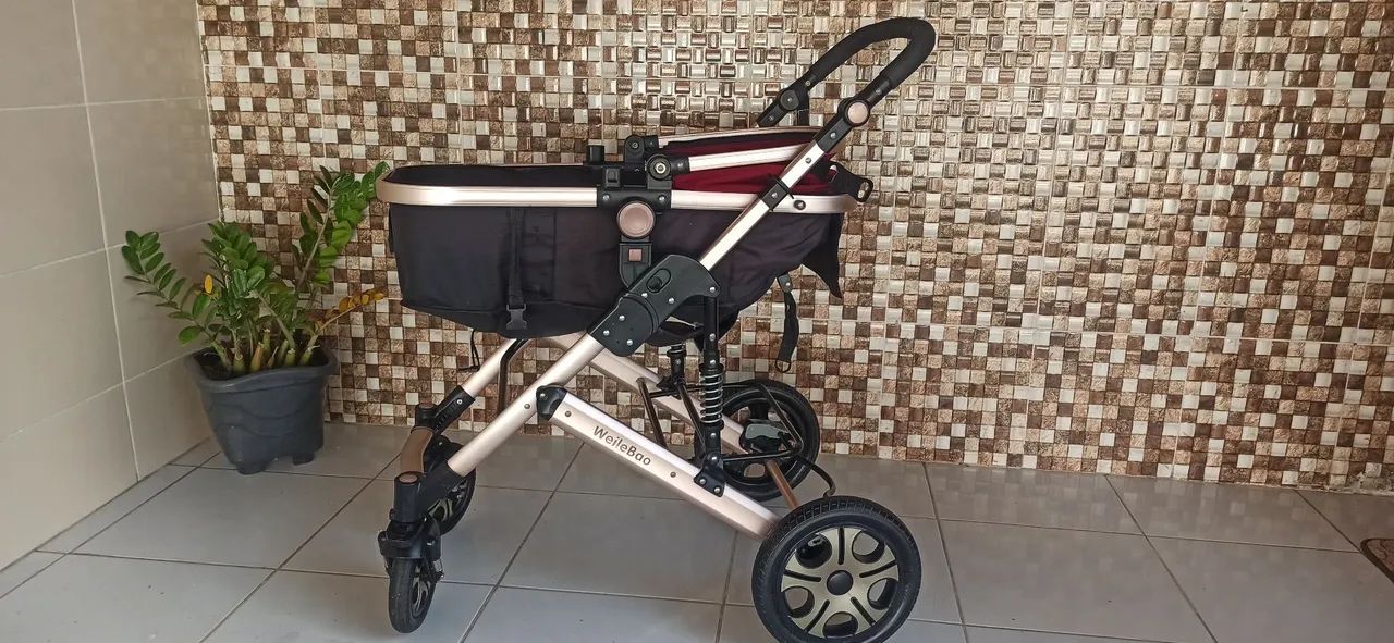 Carrinho de bebê 3em1 luxo - Foto 4