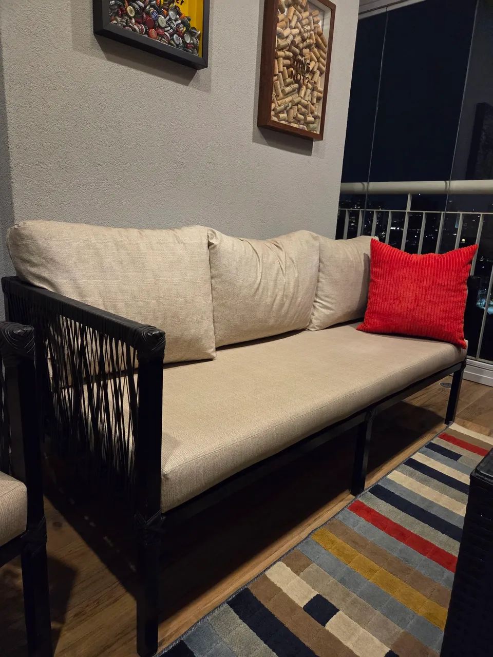 Conjunto sofá varanda com mesa - Foto 4