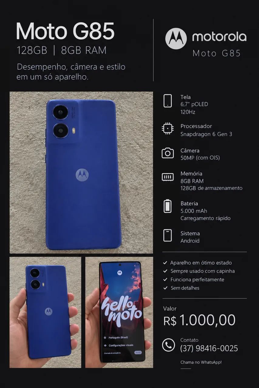 Celular/telefone MotoG 88