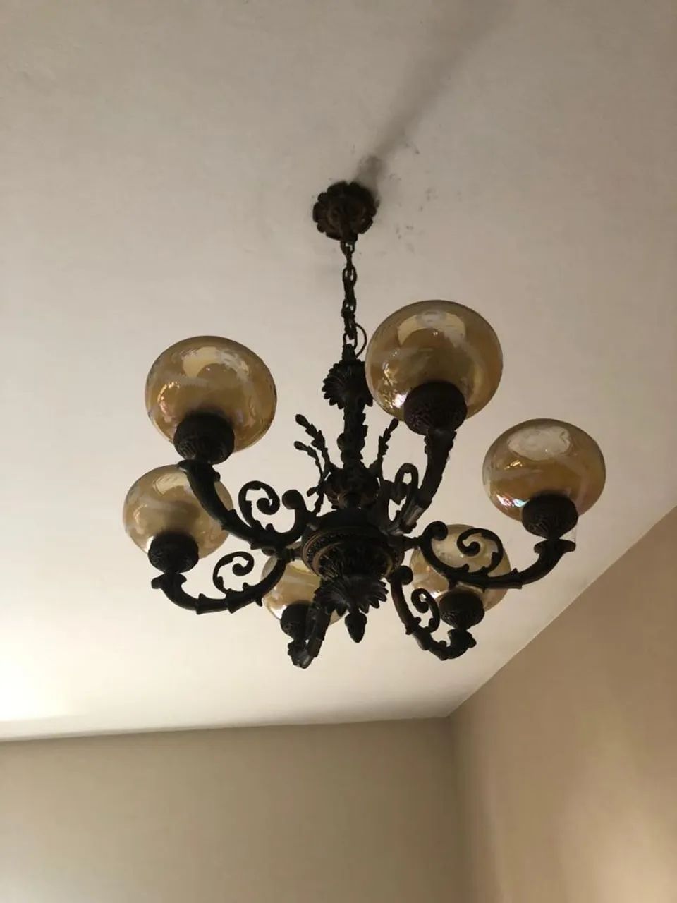 Lustre centenário de bronze 