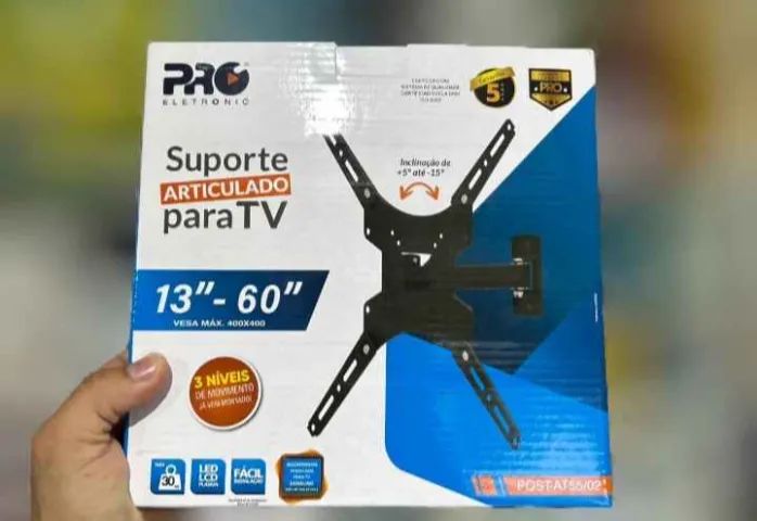 Suporte Articulado Para Tv 13 a 60 Polegadas carga máxima 30kg