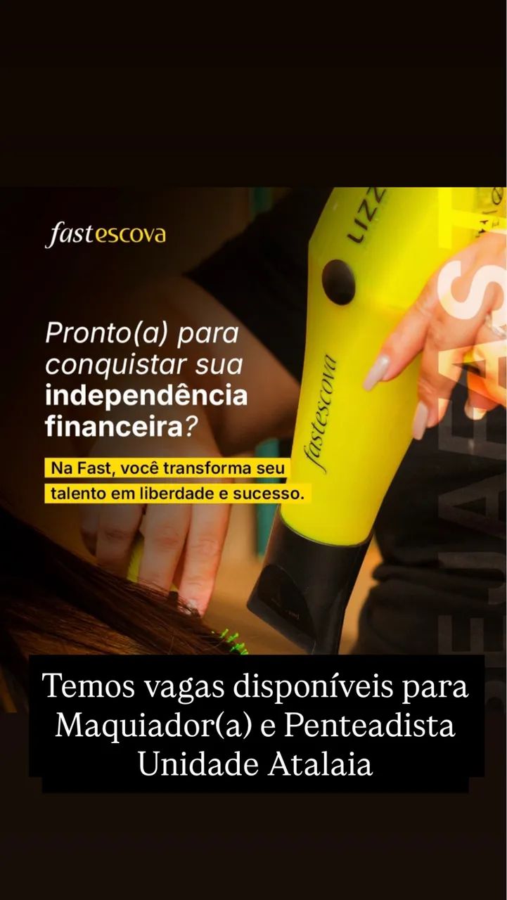 Vagas para maquiador(a) e penteadista