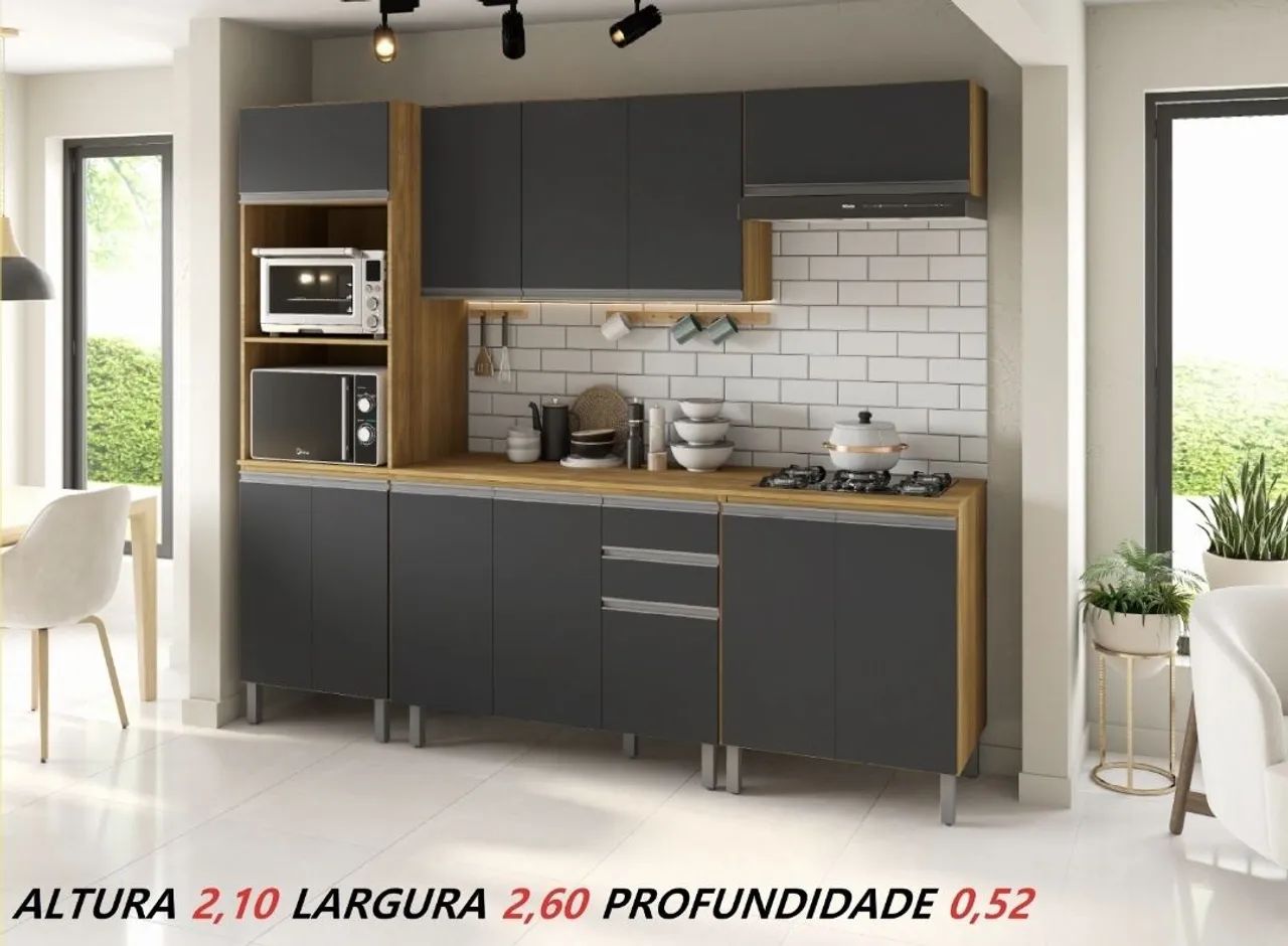 Cozinha completa com balcão 