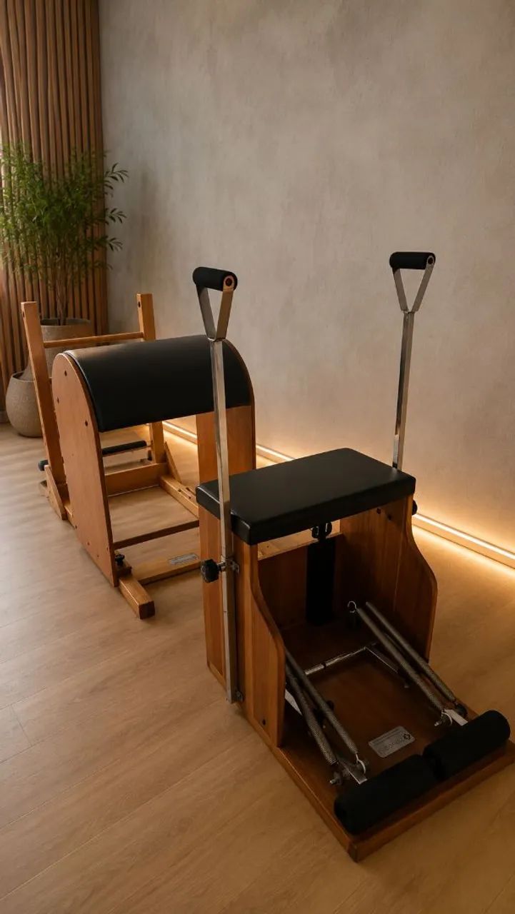 BARRIL E CADEIRA  PHYSIO PILATES(LINHA PREMIUM)