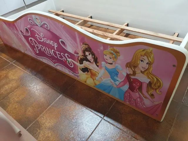 Cama Disney Princesas - Colchão Ortobom - 150 x 0,70 - Foto 2