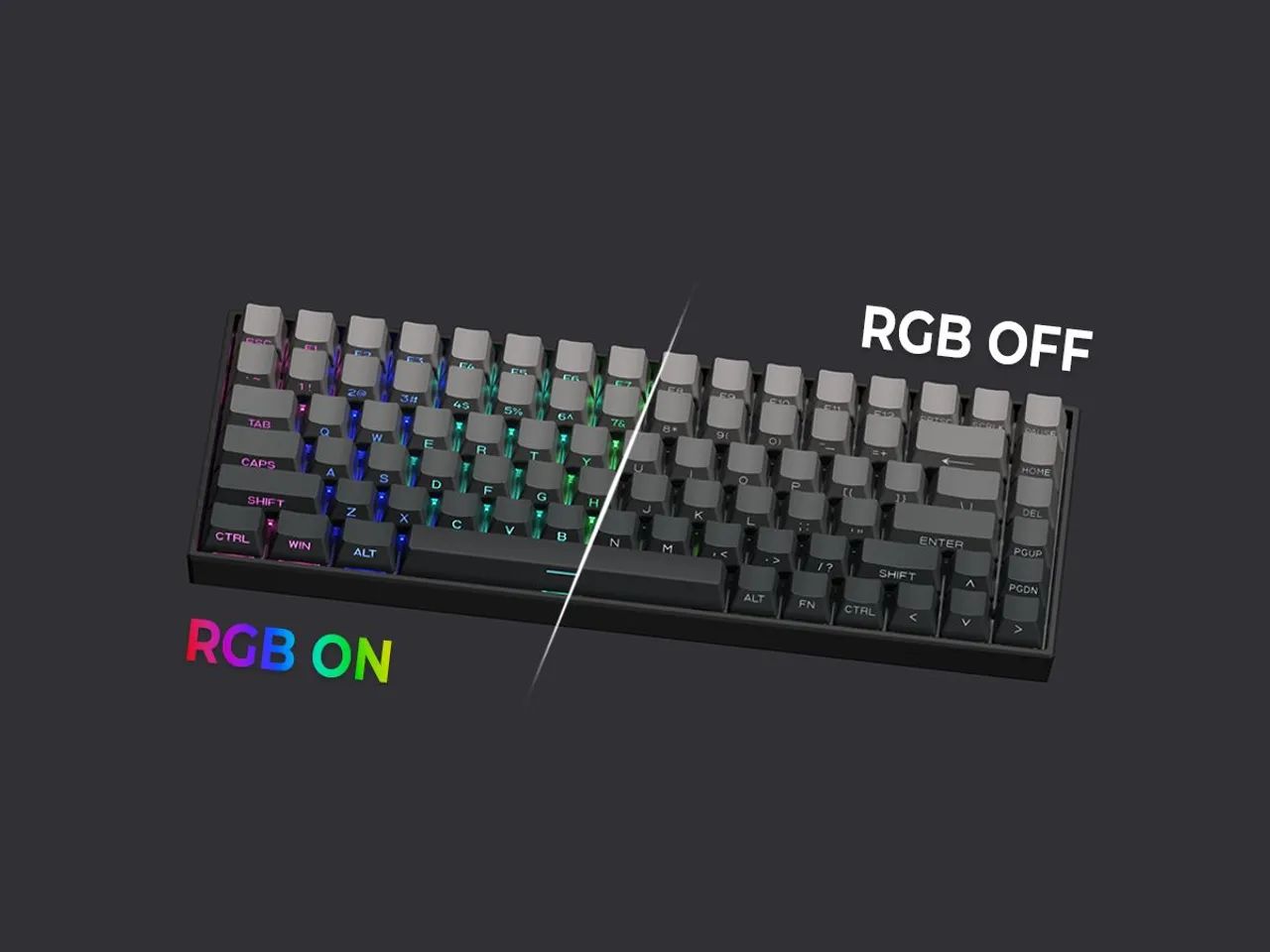 Keycaps XVX Phantom Gradiente para teclado mecânico 