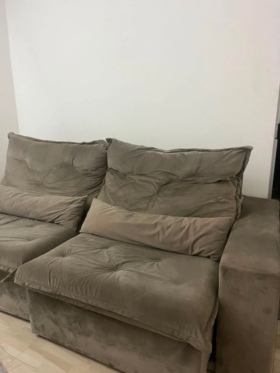 Sofá Retrátil marrom - Foto 2