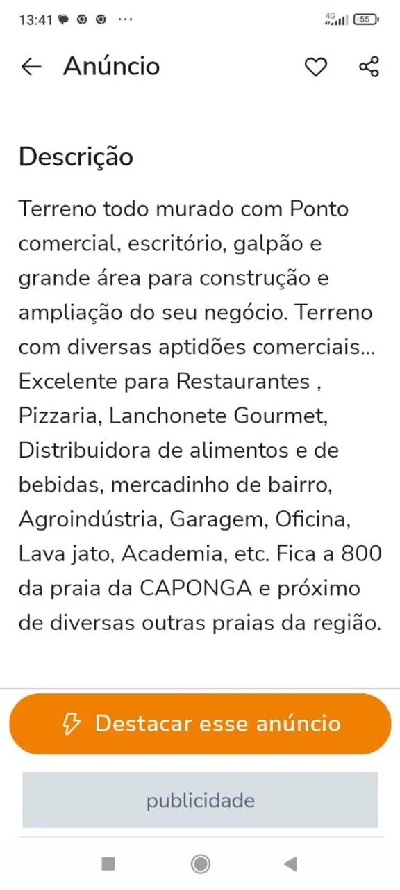 TERRENO COMERCIAL NA CAPONGA  - Foto 2