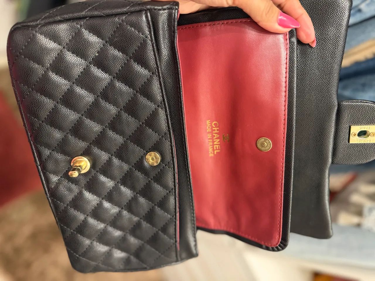 Chanel italiana couro legítimo  - Foto 5