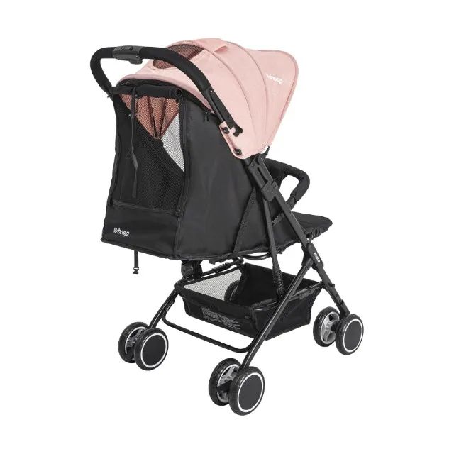 Carrinho de Bebe Berço Passeio Compacto Kiddo Rosa - Foto 2