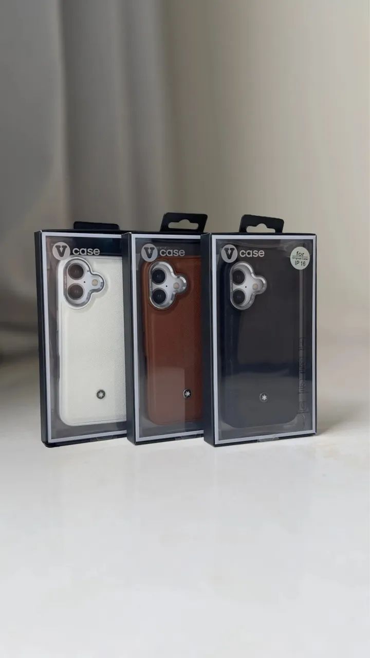 Case Couro Vcase iPhone 16 