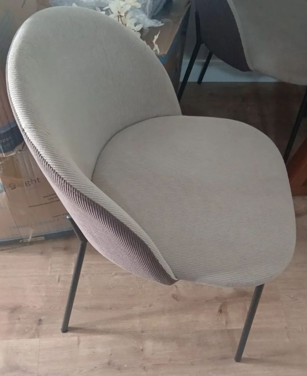 4 cadeiras mobly cafe e bege margaret - Foto 2