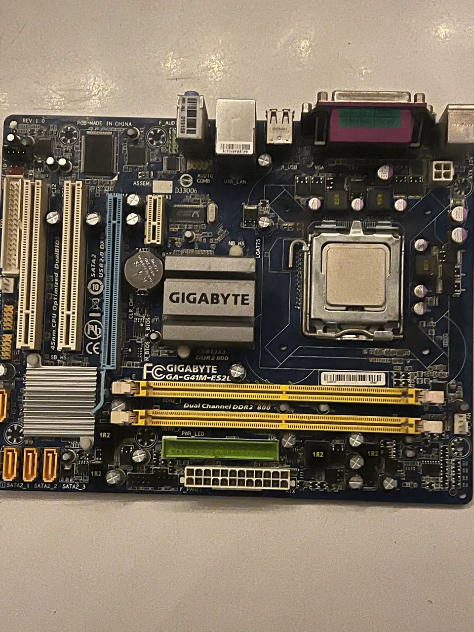 Placa mae com processador intel pentium e5400 2.7ghz  dual core 
