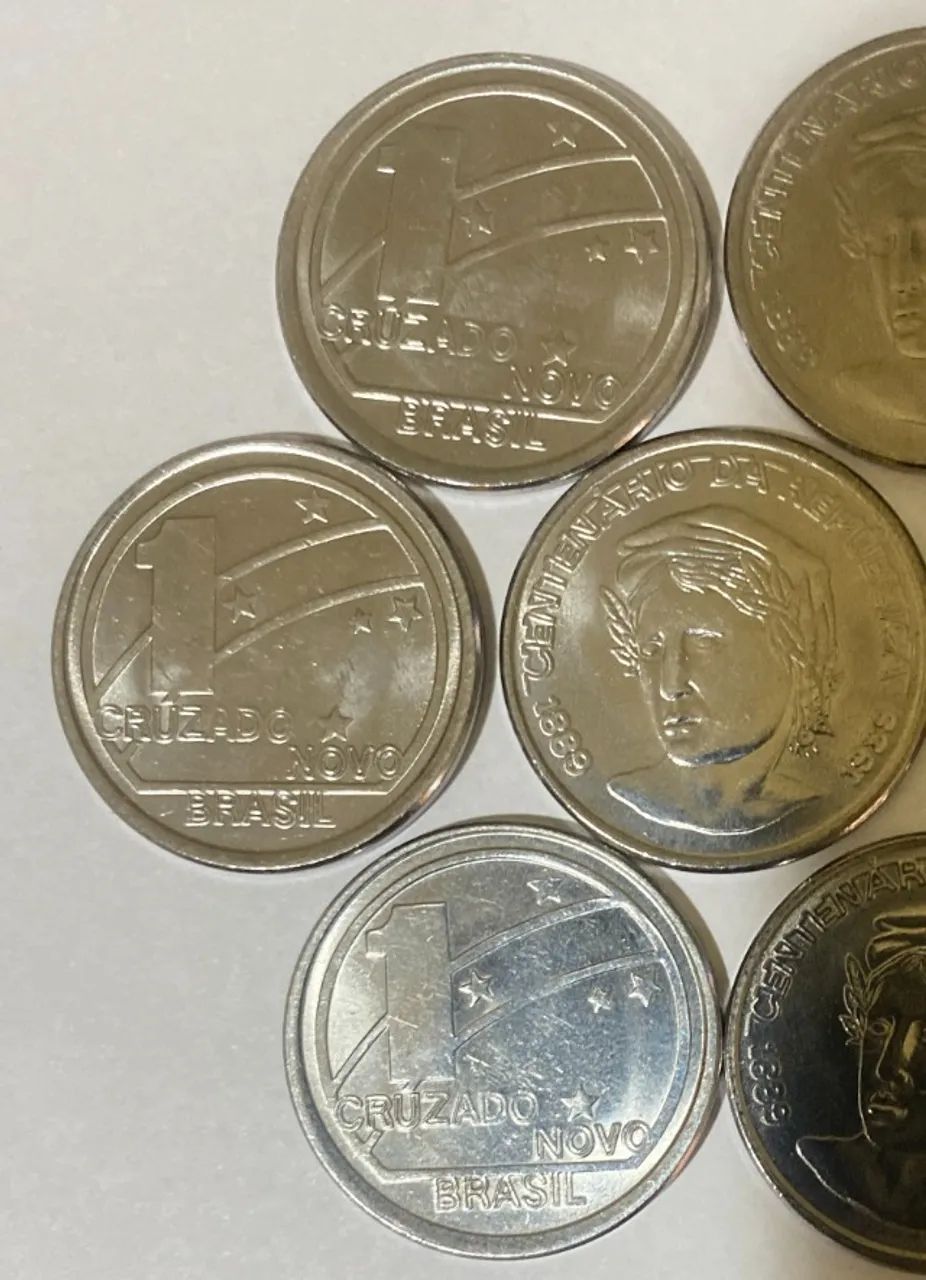 Moedas Centenário Proclamação da República - 1989 (10 moedas comemorativas) - Foto 2
