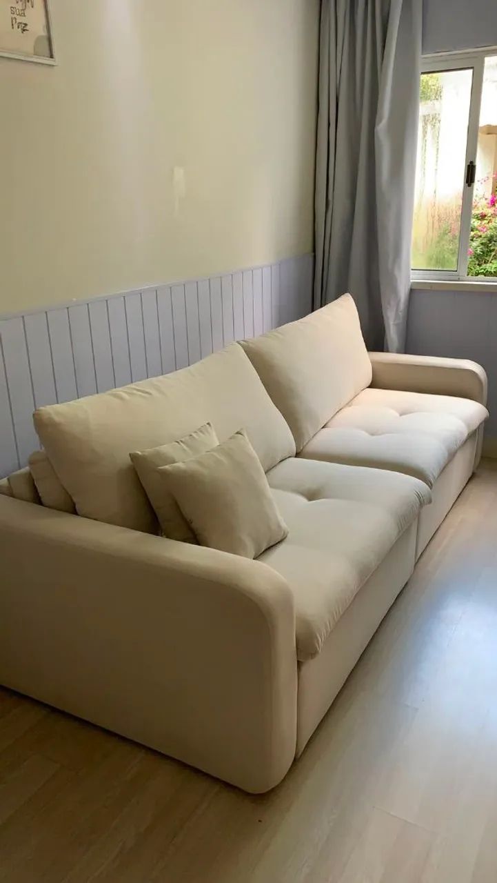 Vendo Sofá em Linho - Foto 3