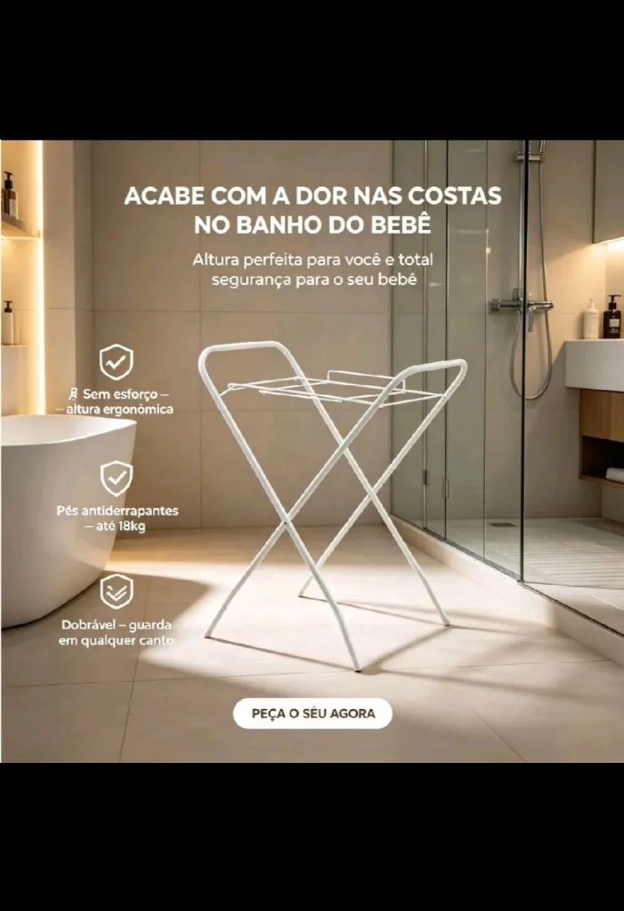 Suporte para banheira de bebê  - Foto 3