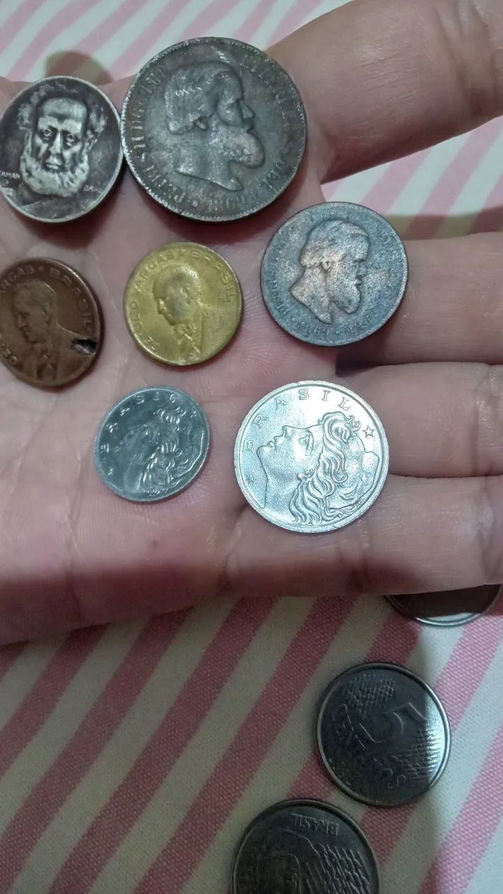 Conjunto de moedas antigas  - Foto 4