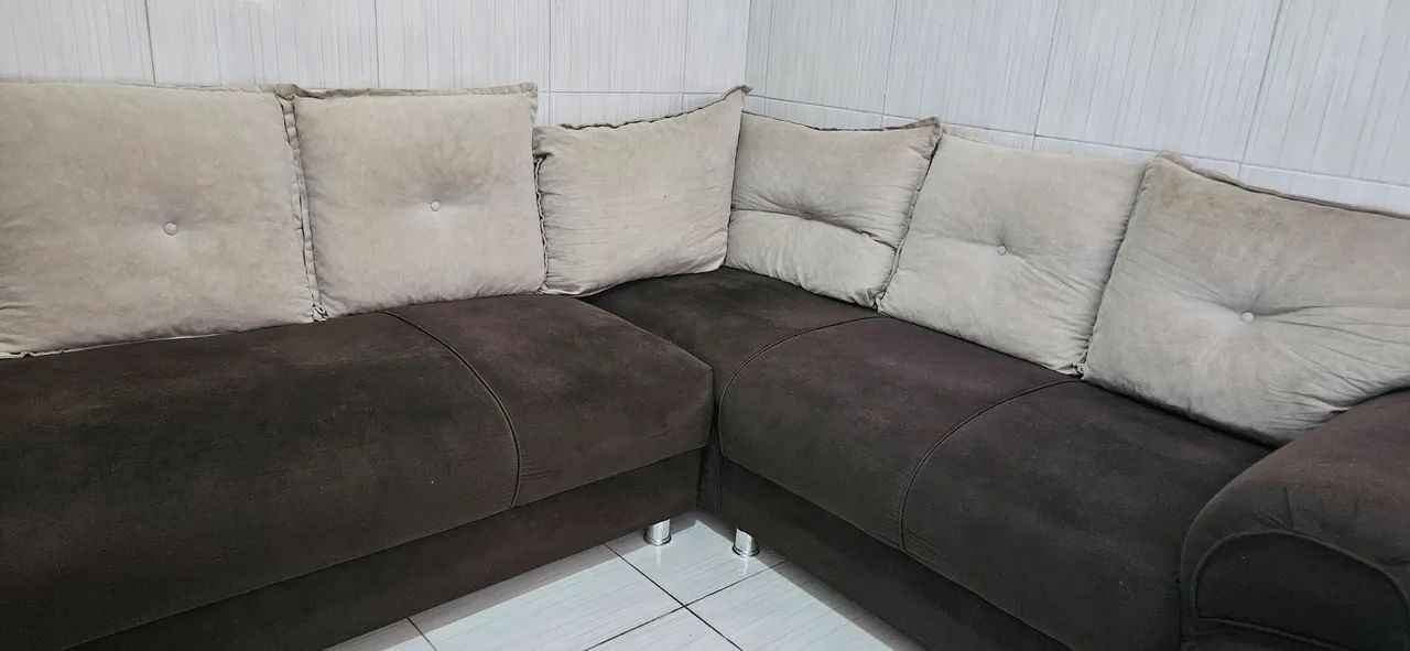 Sofá de canto 5 lugares 