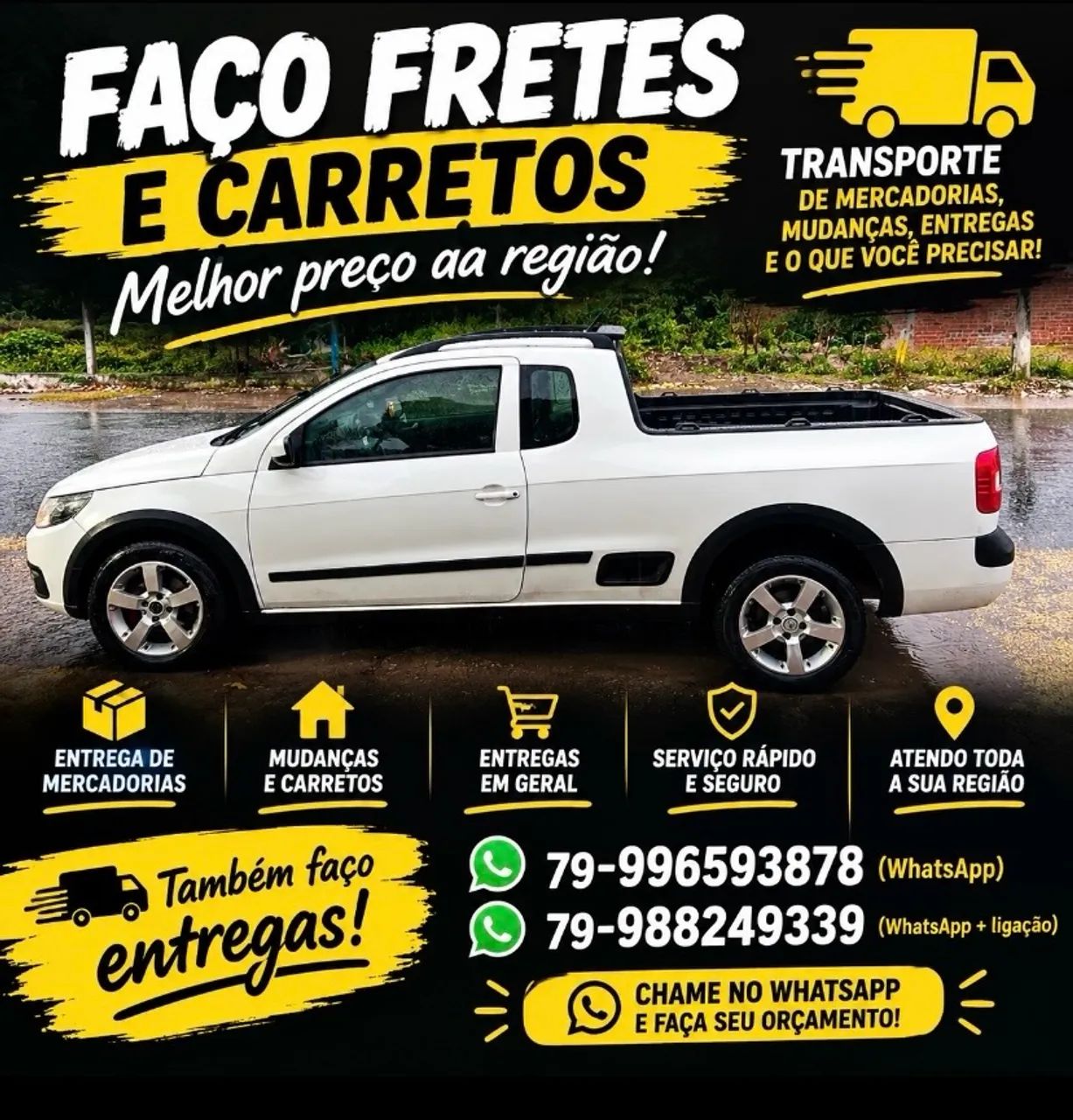 Frete menor preço da região