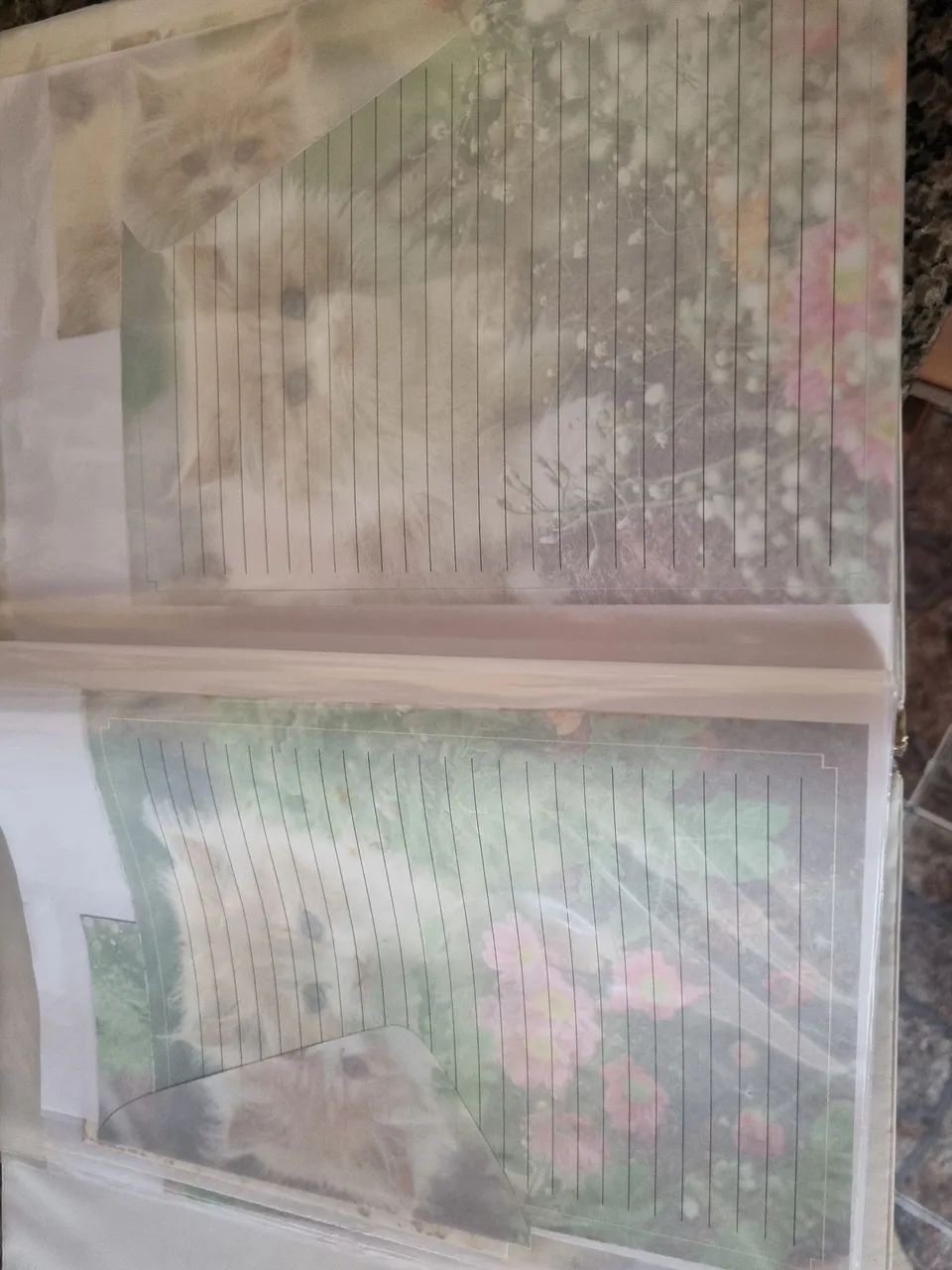 Papeis de cartas...